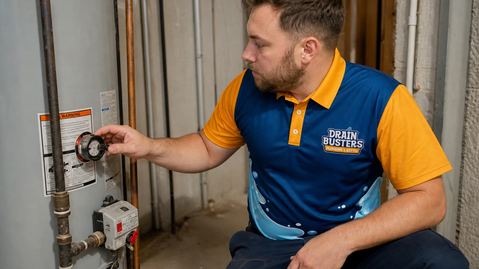 Drain Busters technician representing the company service standard.