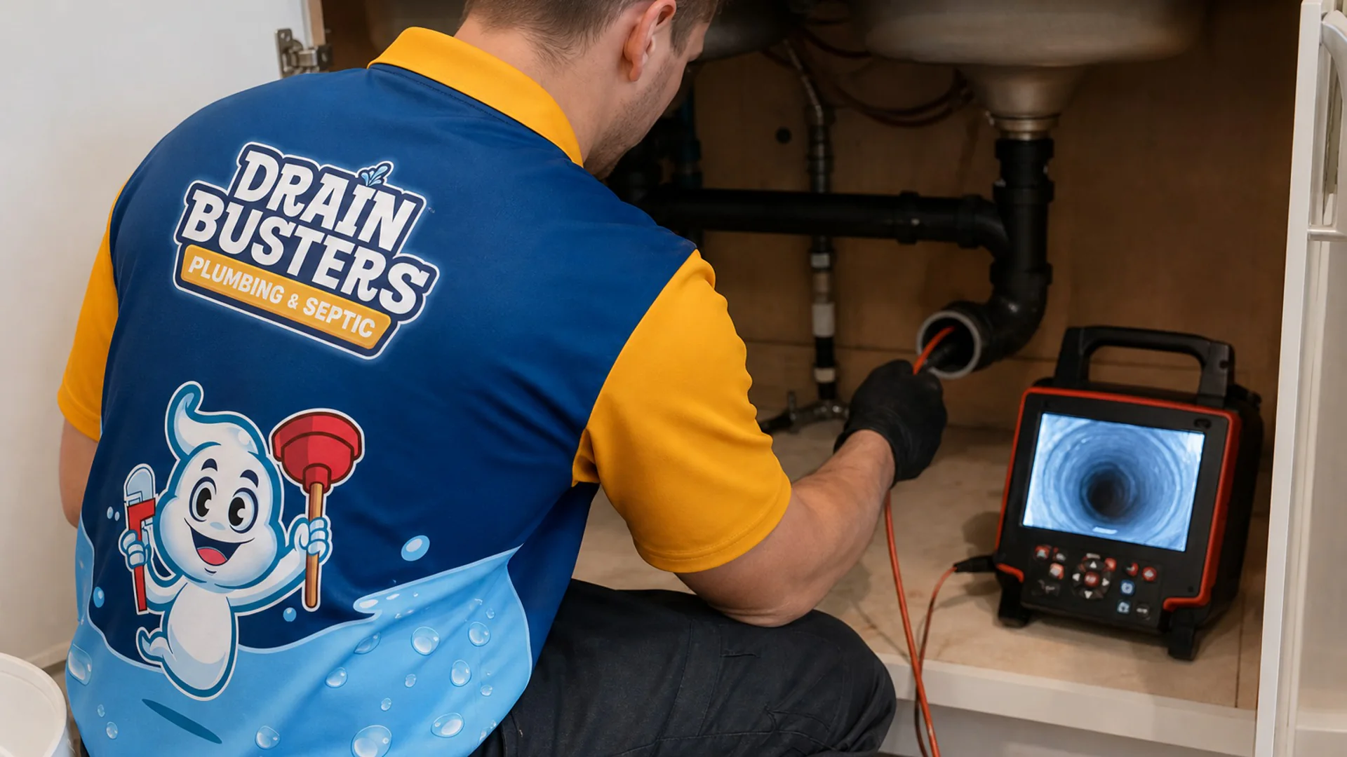 Drain Busters sewer camera drain inspection for hidden pipe problems.