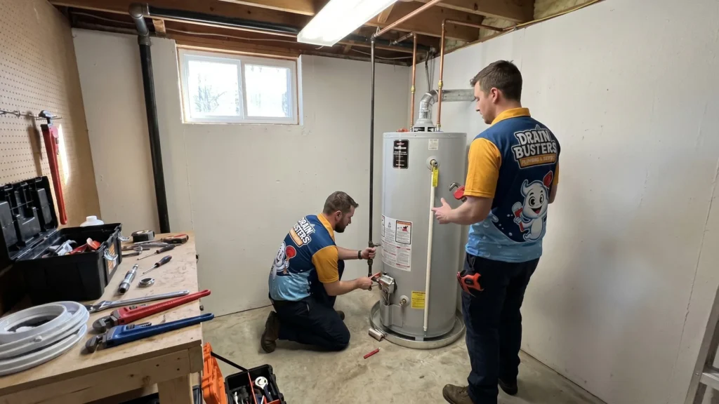 Drain Busters water heater installation service for tanked and tankless water heater decisions.